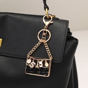 Mini Paris Purse Bag Charm-Black