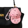 Mini Pink Cap Pouch Charm For Bags