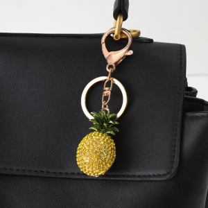Piña Bag Charm-Golden